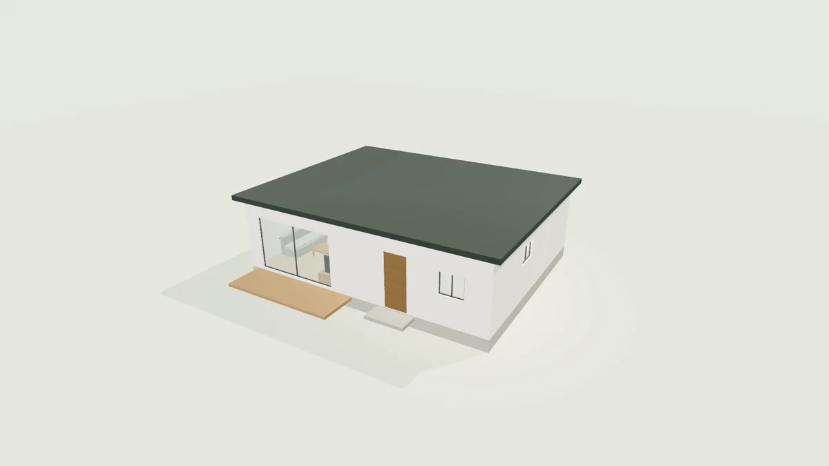 自社開発した住宅3Dツールの外観モデル